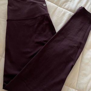 Lululemon purple leggings   Size 12